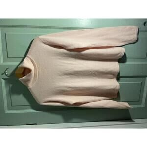 Valerie Stevens Light Pink Cashmere Turtleneck Sweater XL